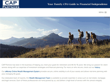 Tablet Screenshot of cap-partners.com